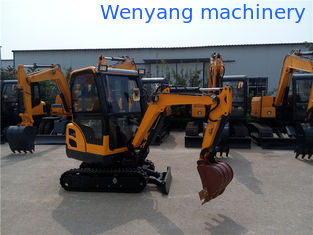 China China 360° rotation small crawler  excavator with ecnclosed cabin supplier