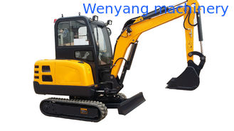 China WY22H mini rubber track excavator compact crawler digger with cabin supplier
