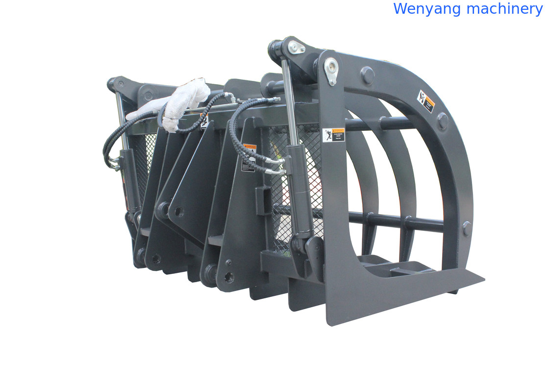 grass grapple for skid steer loader / skid steer loader / backhoe loader