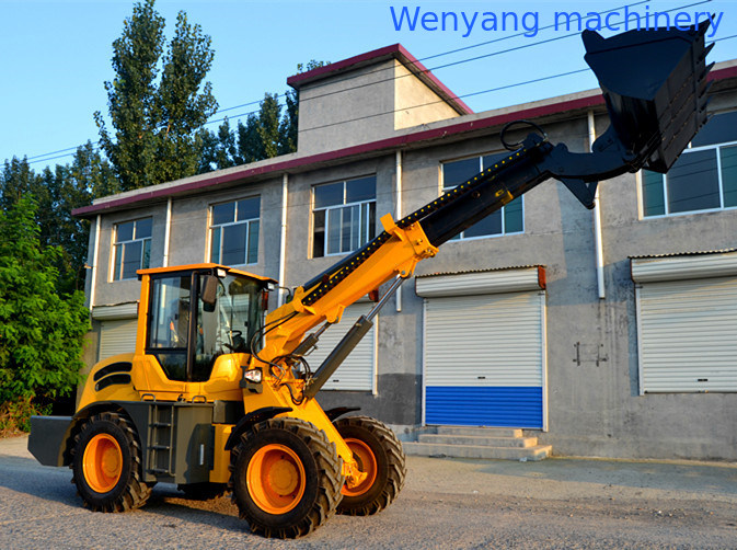 2.5ton 1.3m3 bucket telescopic boom wheel loader with max lifting