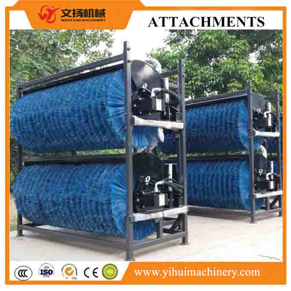 good quality forklift attachment hydraulic driven angle sweeper broom attachment for forklift