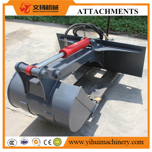 skid steer loader attachment digger attachment mount on skid steer loader