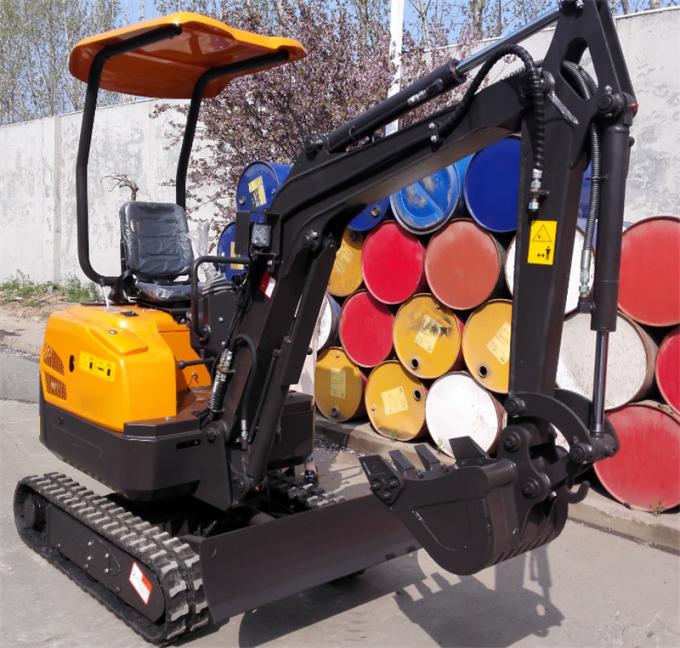 1400kg rubber track digging machine 0.045m3 mini crawler excavator