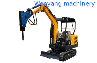 China China 360° rotation mini crawler  excavator with break hammer supplier
