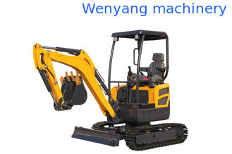 China WY20H canopy Kubota engine mini crawler excavator with pipeline system supplier