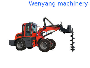 China WY2500  contruction machienry 4WD  telescopic loader with earth auger supplier