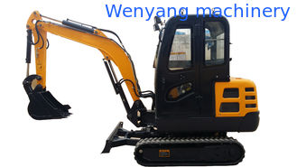 China WY22H mini rubber track excavator compact crawler digger with cabin supplier