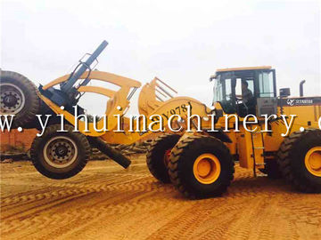 Wenyang machinery WY978J 12Ton wheel loader with log grapple suitable for big diameter wood log supplier