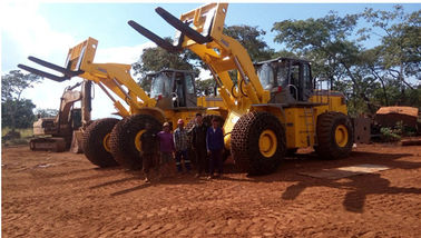 Sell big capacity rought terrain mining machine 32T block handler equipment with 199KW engine supplier