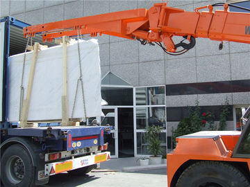 10ton crane telehandler for  marble slab loading and unloading from 20GP container supplier