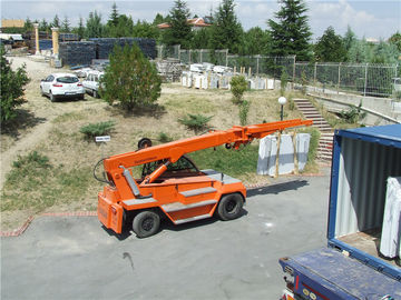 10ton crane telehandler for  marble slab loading and unloading from 20GP container supplier