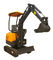 1400kg rubber track digging machine 0.045m3 mini crawler excavator supplier