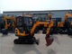 China 360° rotation  compact  rubber track excavator with dozer blade supplier