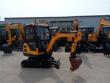 China 360° rotation  compact  rubber track excavator with dozer blade supplier