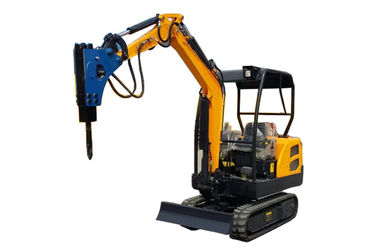 China 360° rotation mini crawler  excavator with break hammer supplier