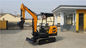 China 360° rotation rubber type crwaler excavator with dozer blade supplier