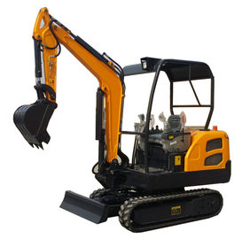 China 360° rotation rubber type crwaler excavator with dozer blade supplier