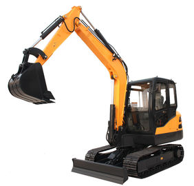 China 6.5ton steel track digger cralwer excavator with Kubota engine supplier
