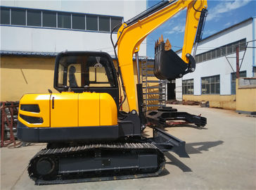 China 6.5ton steel track digger cralwer excavator with Kubota engine supplier