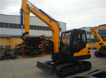 China 6.5ton steel track digger cralwer excavator with Kubota engine supplier