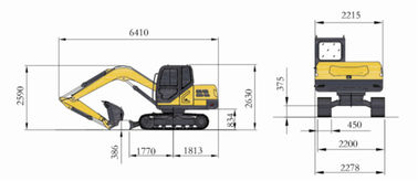 China WY90H 9ton crawler digger cralwer excavator with Cummins engine supplier